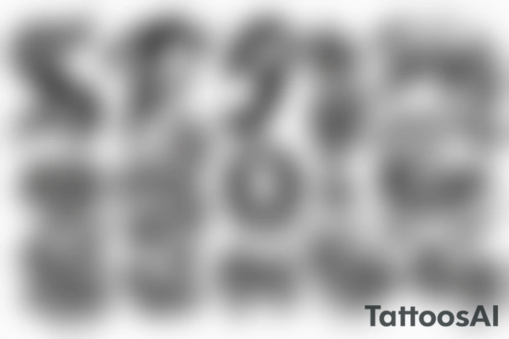 Dollar signs tattoo idea