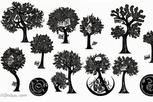 A money tree tattoo idea