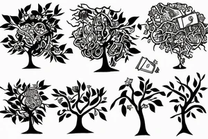 A money tree tattoo idea