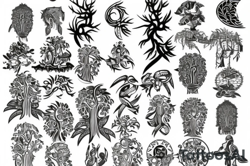 A money tree tattoo idea