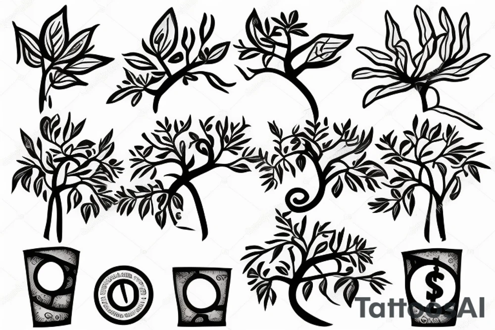 A money tree tattoo idea