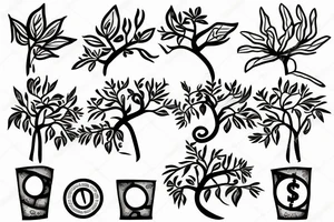 A money tree tattoo idea