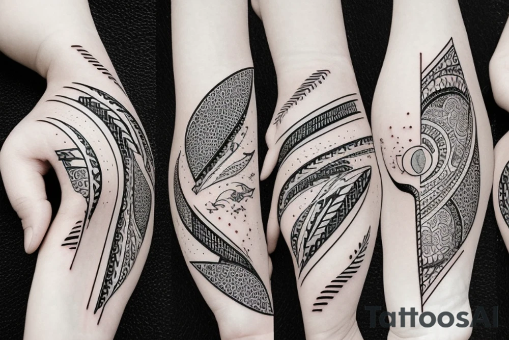 Includes the moon and psychology references is the size of a palm tattoo idea