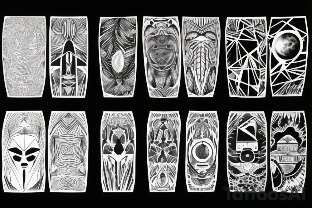Includes the moon and psychology references is the size of a palm tattoo idea