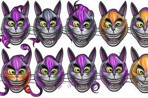 Cheshire cat tattoo idea