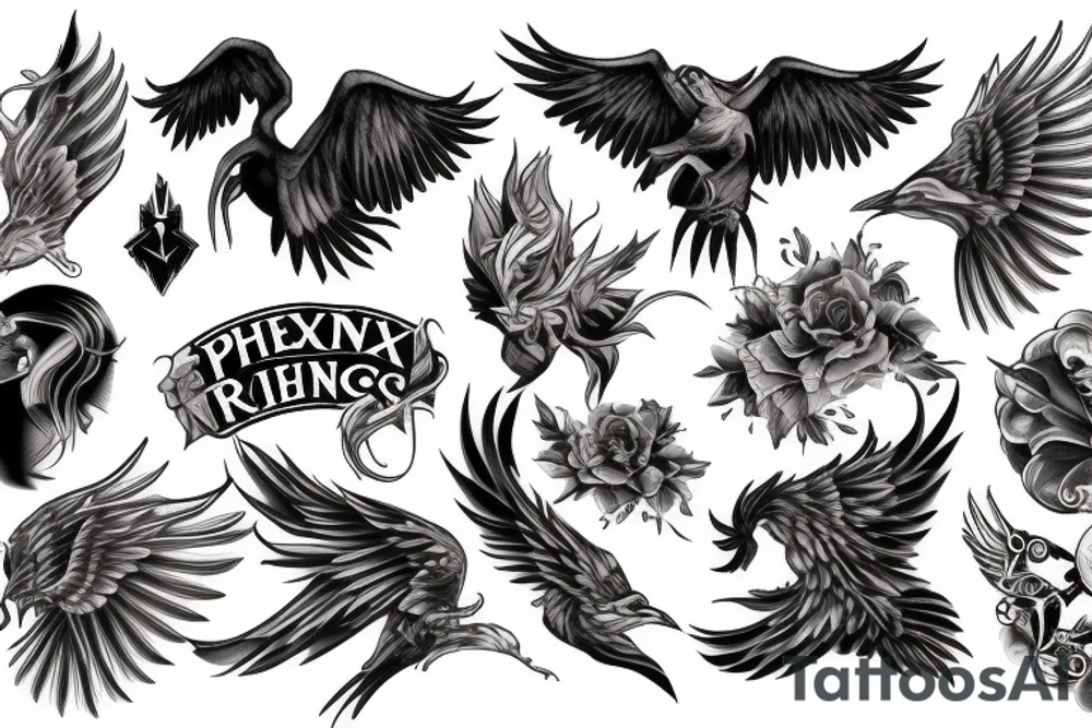 Pheonix rising tattoo idea
