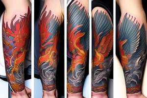 Pheonix rising tattoo idea