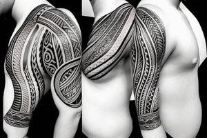 beautiful polynesia on the shoulder tattoo idea