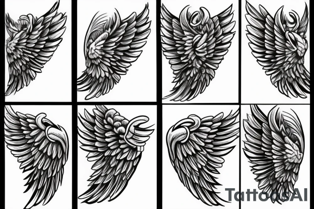 angel wings tattoo idea
