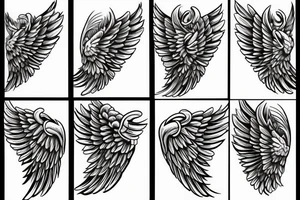 angel wings tattoo idea