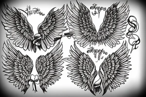 angel wings tattoo idea
