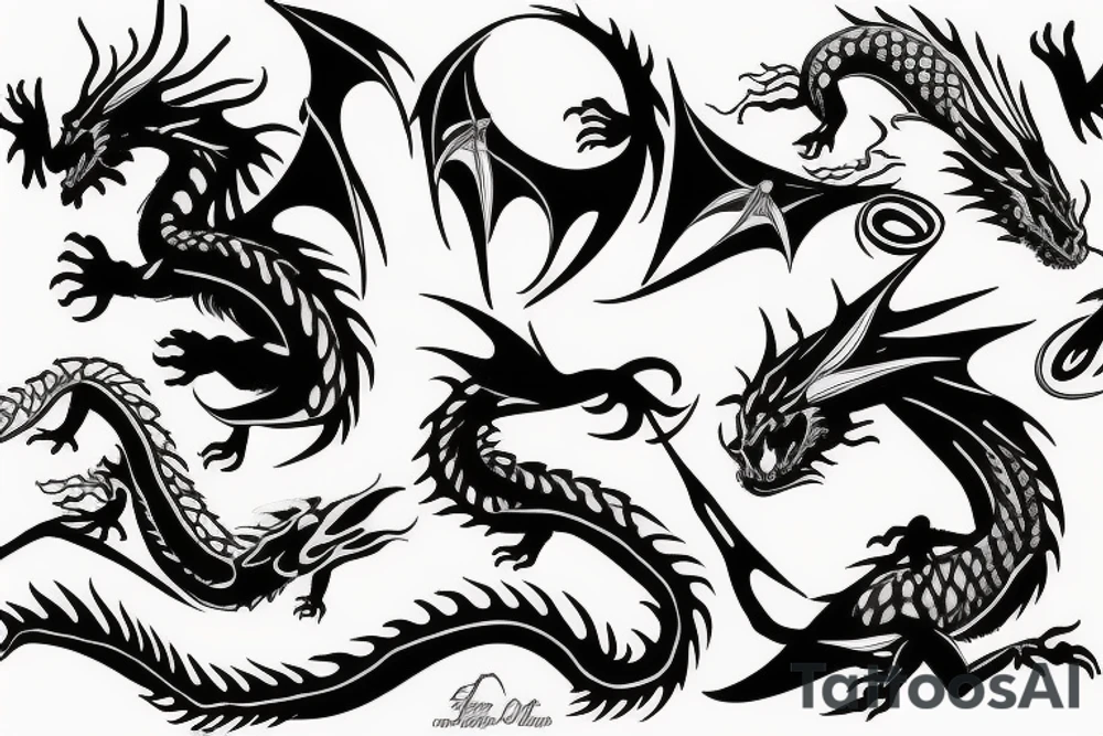 dragon tattoo idea