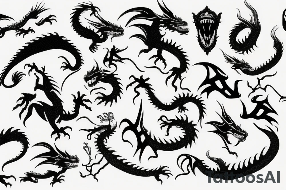 dragon tattoo idea