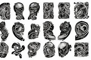 Piano notes tattoo idea