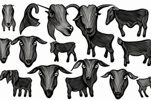 A goat tattoo idea