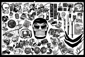Workaholic tattoo idea