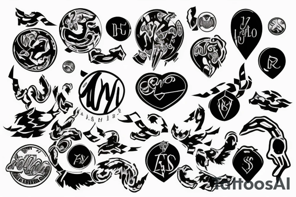 Money sign tattoo idea