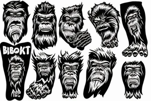 Bigfoot tattoo idea