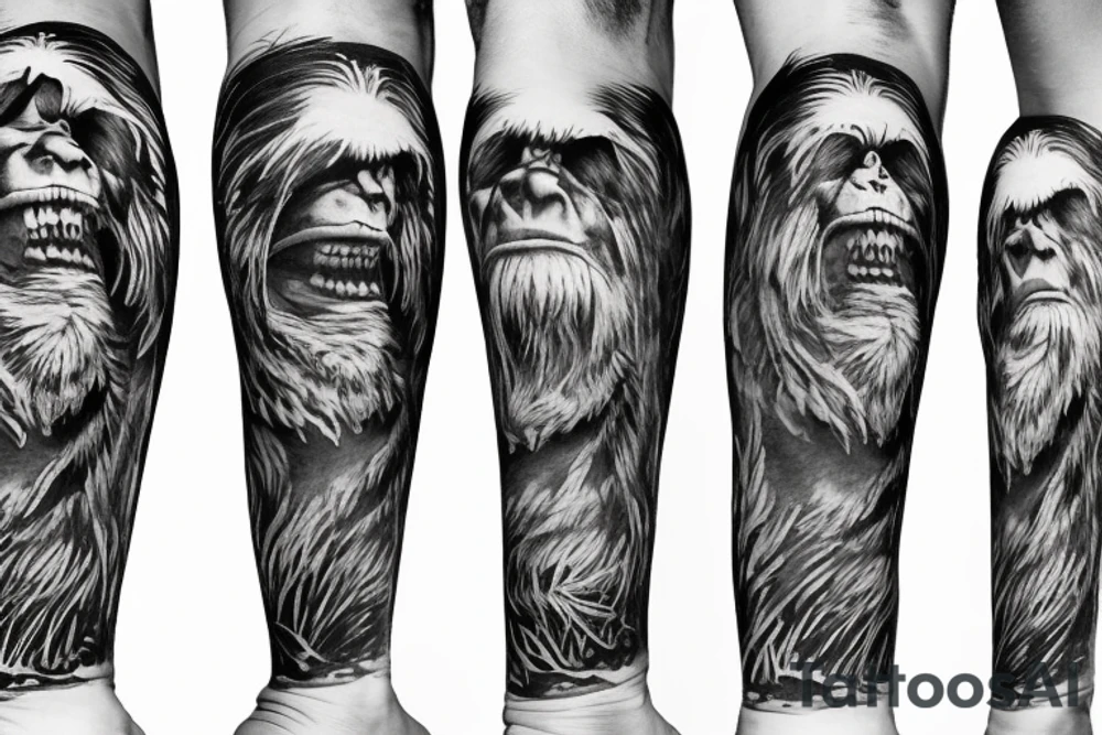 Bigfoot tattoo idea