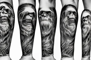 Bigfoot tattoo idea