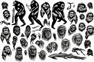 Sasquatch tattoo idea