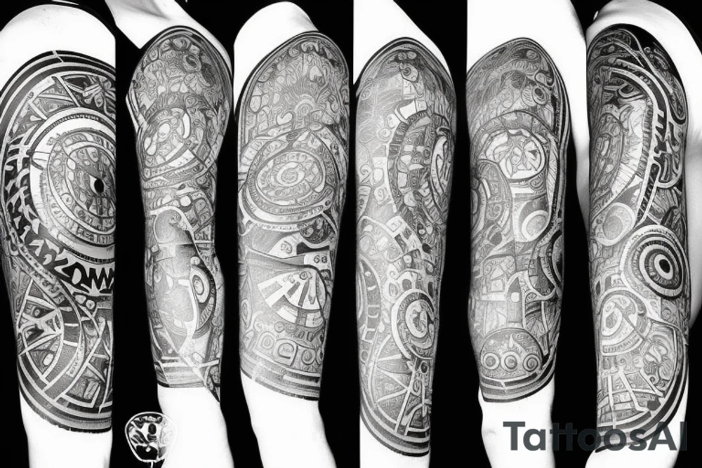 A clock tattoo idea