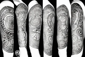 A clock tattoo idea