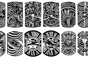 A clock tattoo idea