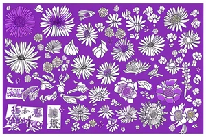 Purple Aster flowers tattoo idea