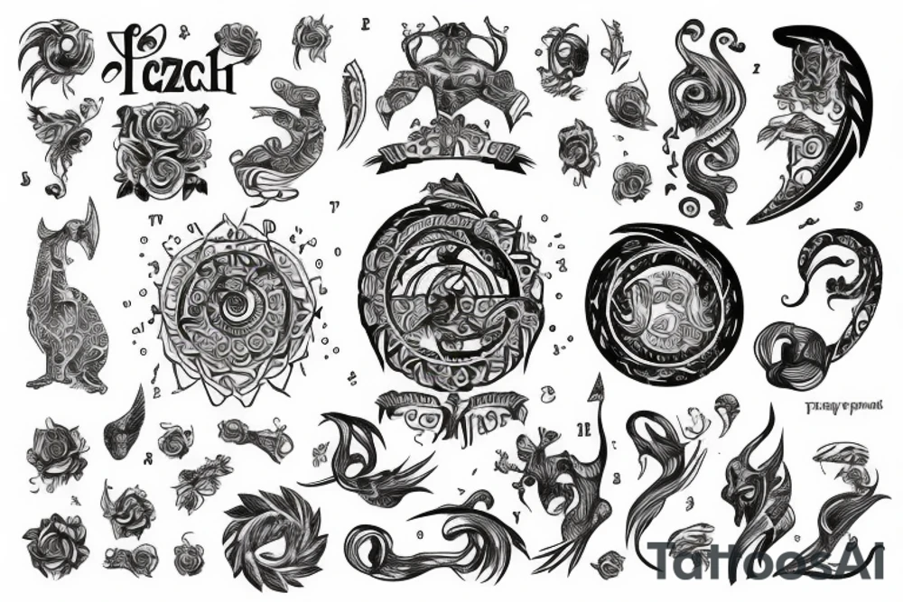 zodiac tattoo idea