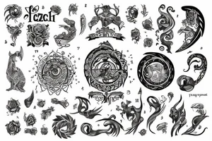 zodiac tattoo idea