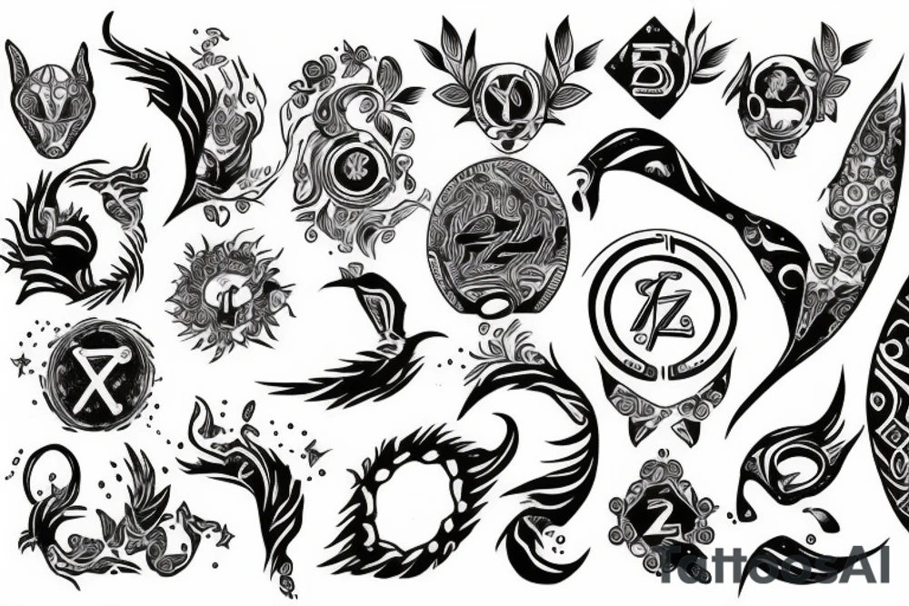 zodiac tattoo idea