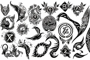 zodiac tattoo idea