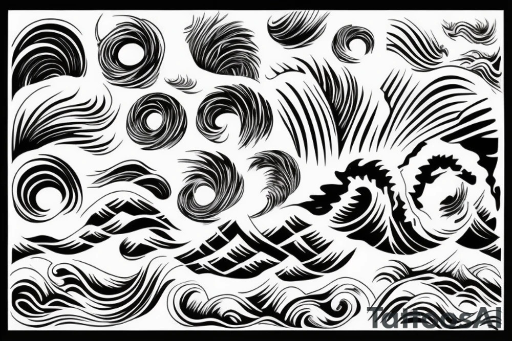 Waves tattoo idea