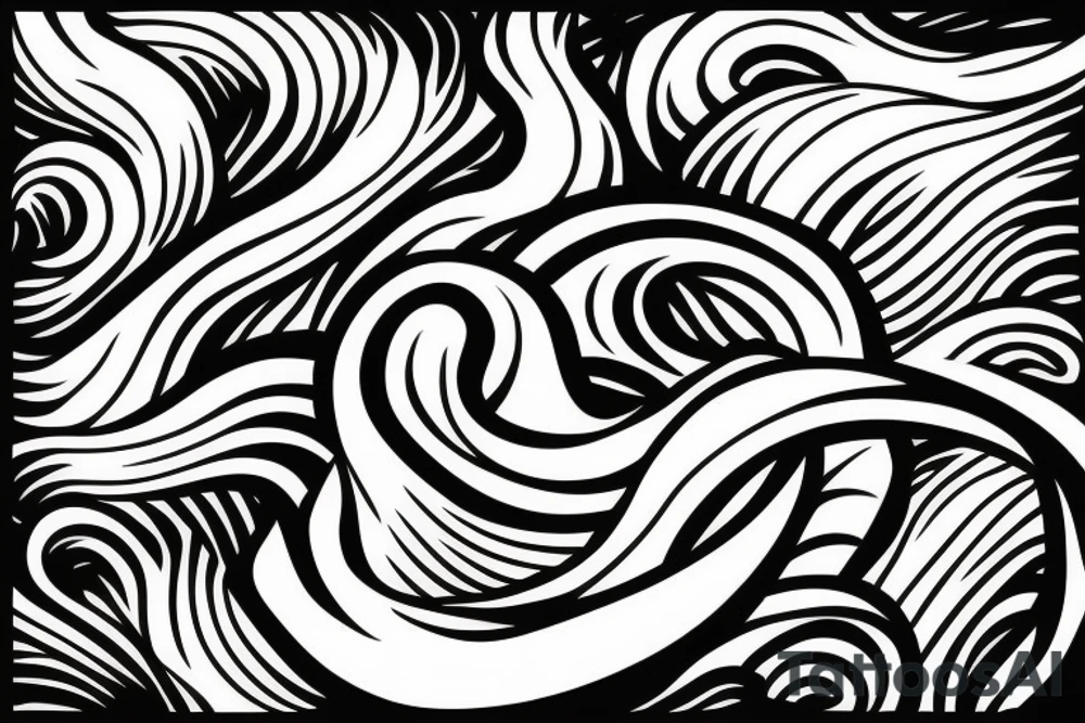 Waves tattoo idea