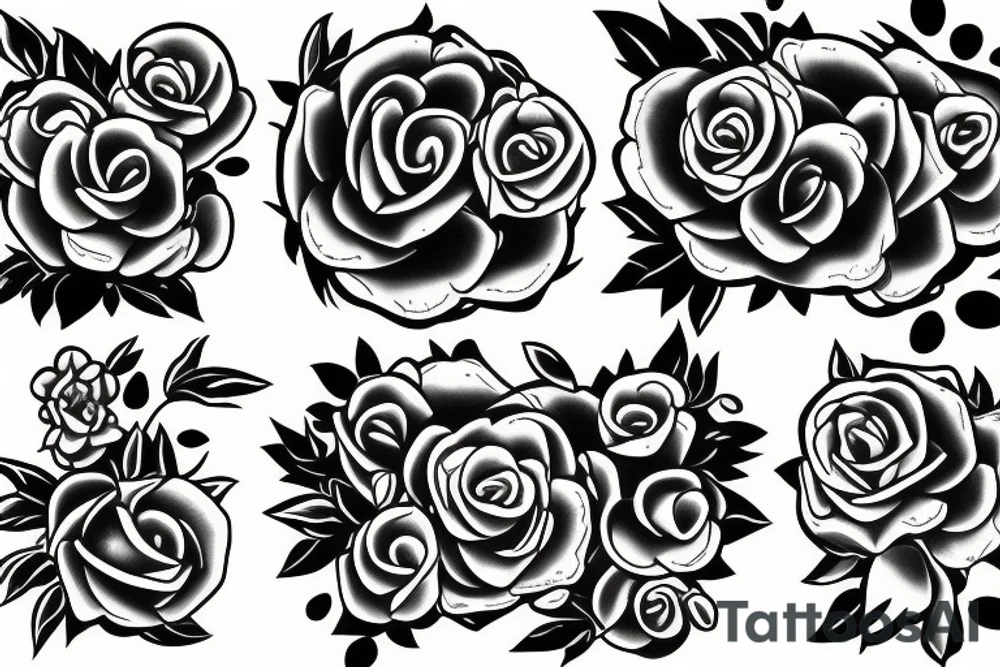 flowers and vines tattoo idea