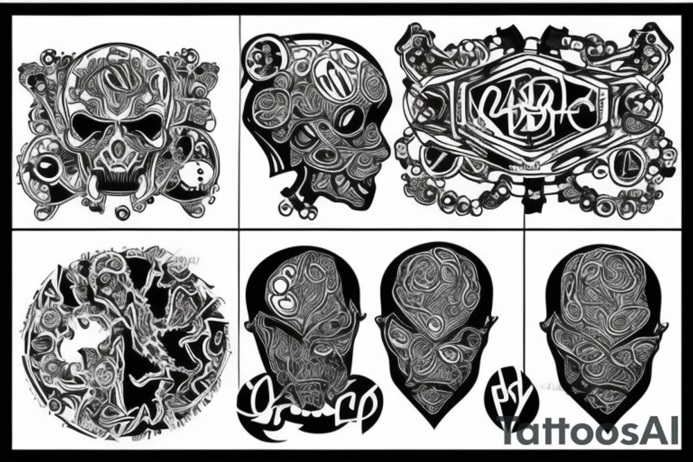 Black power tattoo idea