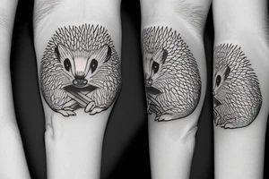 Hedgehog on a bicycle tattoo idea
