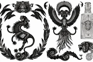 faravahar 
Scorpio
music 
lion tattoo idea