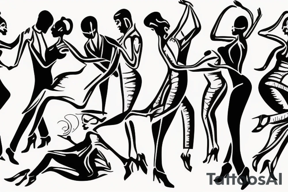 Salsa dance tattoo idea