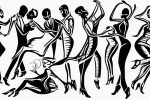 Salsa dance tattoo idea