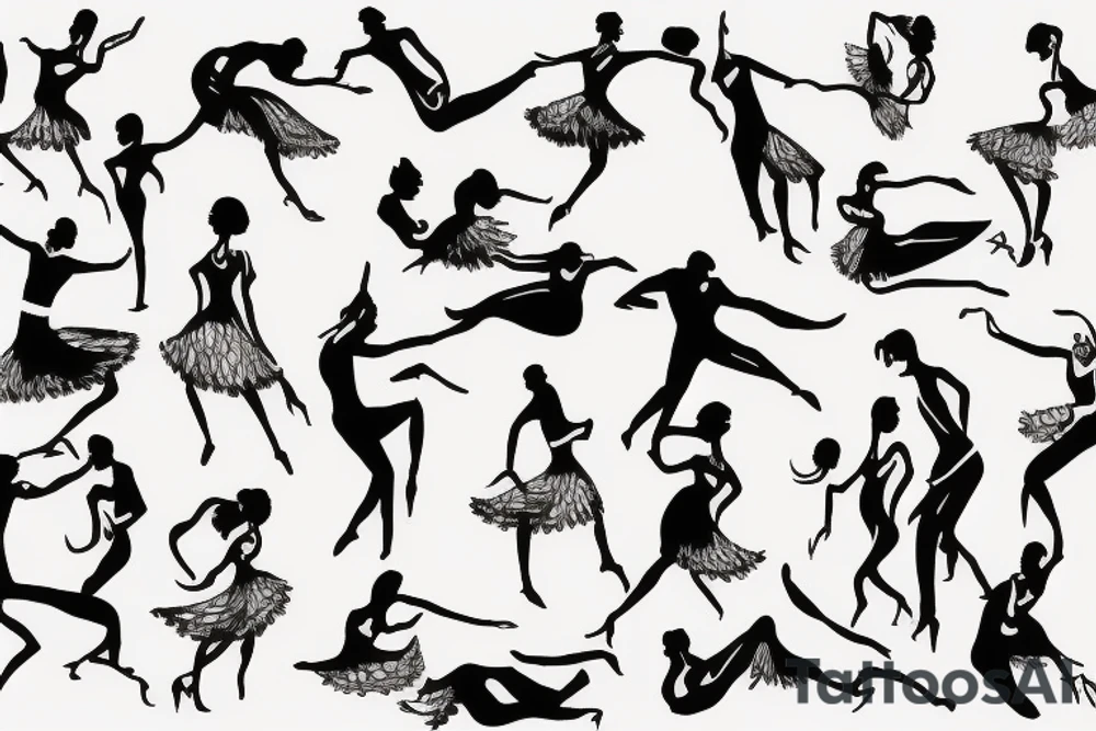 Salsa dance tattoo idea