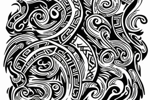 Māori tattoo of family tattoo idea
