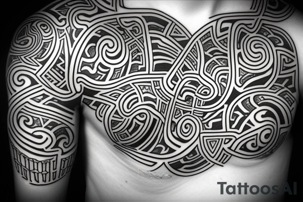 Māori tattoo of family tattoo idea