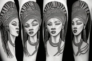 African goddess tattoo idea