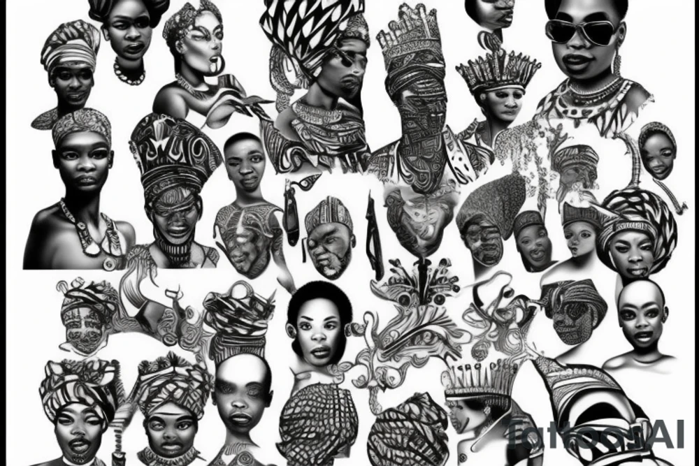 African king tattoo idea
