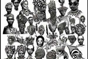African king tattoo idea