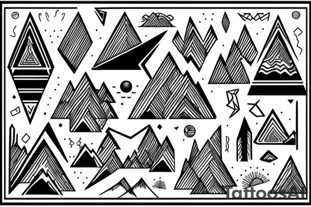 Mountains tattoo idea