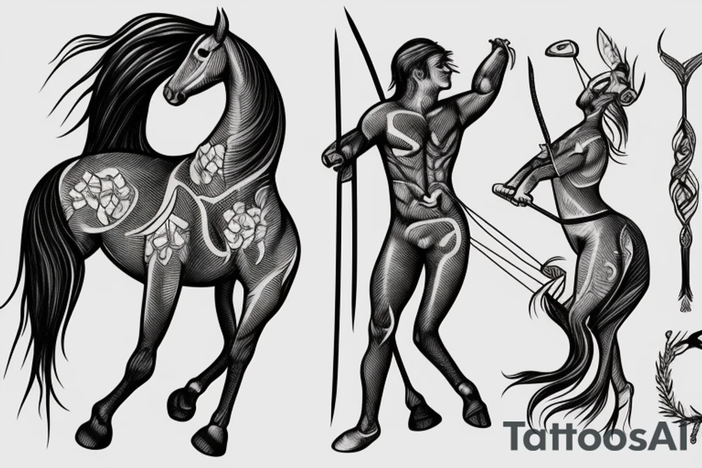 Centaur archer tattoo idea