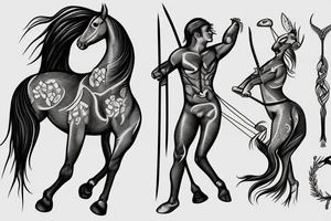 Centaur archer tattoo idea
